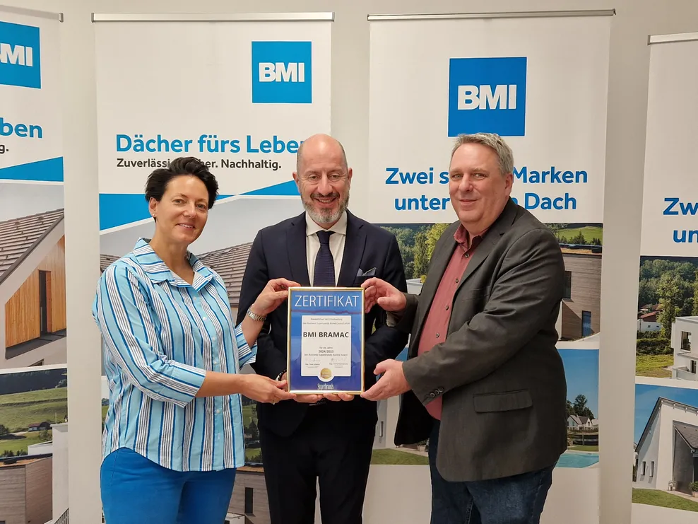 BMI Bramac erhält Business Superbrands Austria-Auszeichnung