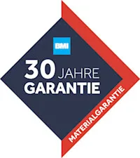 Bramac gewährt eine 30 jährige Materialgarantie auf Dachsteine. 