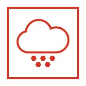 Icon für Bramac DichtDächer sind hagelgeprüft. 